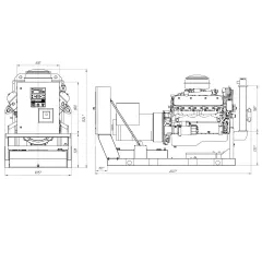 Дизельный генератор ПСМ АД-100 (ЯМЗ-238М2) с АВР