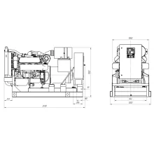 Дизельный генератор ПСМ АД-120 (ЯМЗ-236БИ) в контейнере с АВР