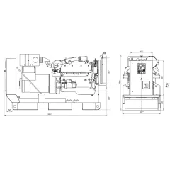 Дизельный генератор ПСМ АД-160 в контейнере с АВР