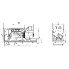 Дизельный генератор ПСМ АД-315 (ЯМЗ-240НМ2) в контейнере