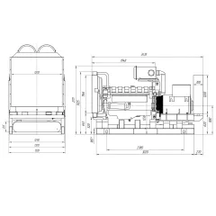 Дизельный генератор ПСМ АД-400 (ЯМЗ) в контейнере с АВР