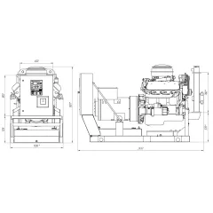 Дизельный генератор ПСМ АД-75 (ЯМЗ) с АВР