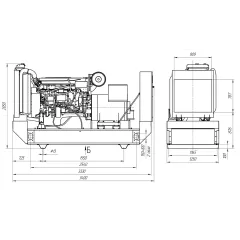 Дизельный генератор ПСМ ADV-250 в контейнере