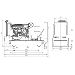 Дизельный генератор ПСМ ADV-280 в контейнере