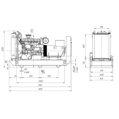 Дизельный генератор ПСМ ADV-460 с АВР