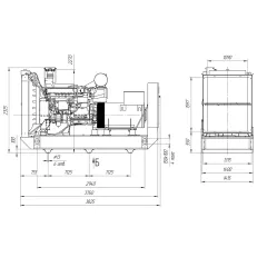 Дизельный генератор ПСМ ADV-500 в контейнере