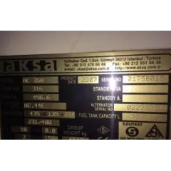 БУ дизельный генератор Aksa AC-350