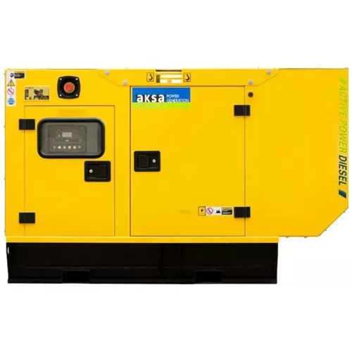 Дизельный генератор Aksa APD33A в кожухе