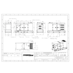 Дизельный генератор PowerLink GMS100C в кожухе