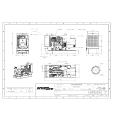 Дизельный генератор PowerLink GMS200C с АВР