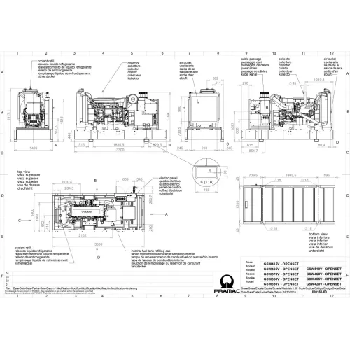 Дизельный генератор Pramac GSW 415 V в контейнере
