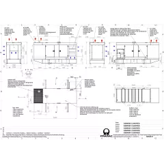 Дизельный генератор Pramac GSW 560 V в кожухе с АВР