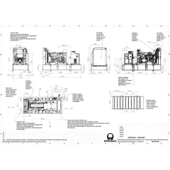 Дизельный генератор Pramac GSW 705 V в контейнере с АВР