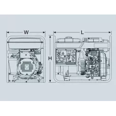 Дизельный генератор Yanmar YDG 5500 N-5EB2 electric с АВР